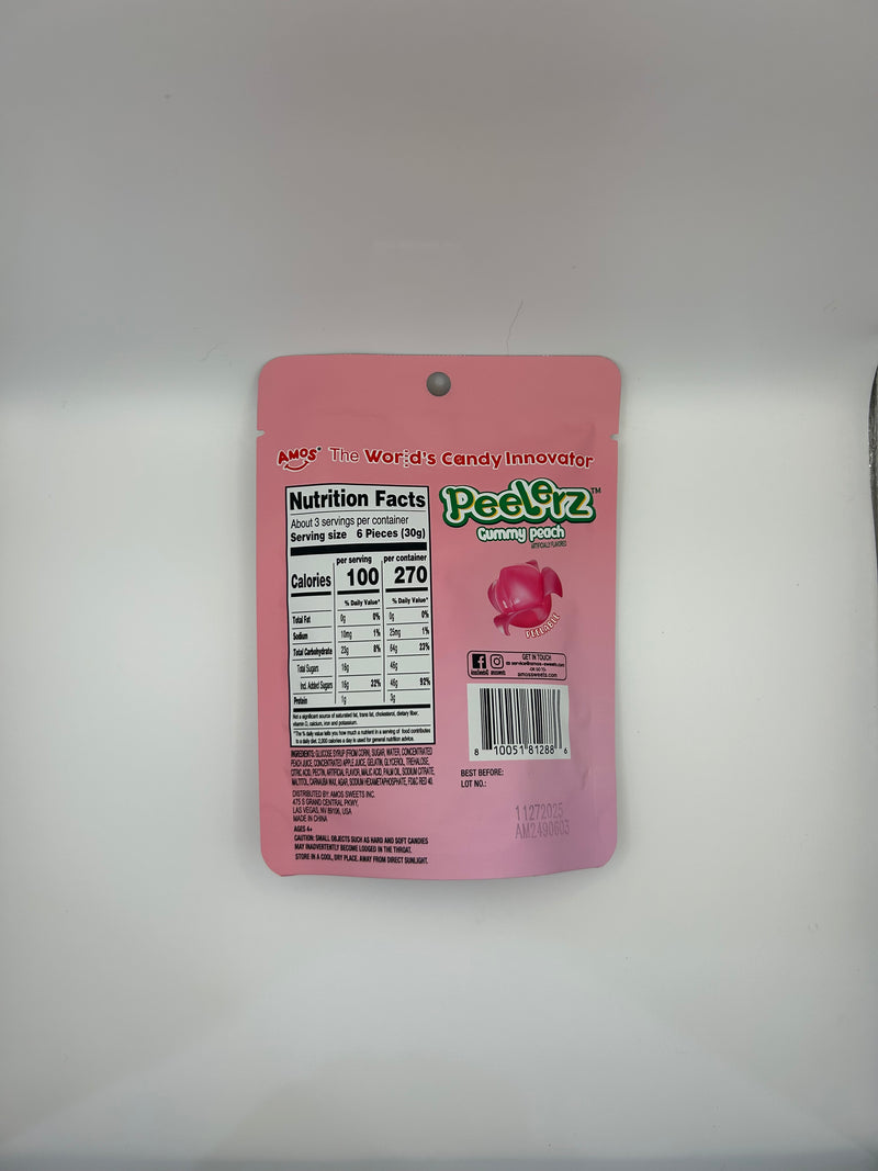 Amos Peelers Gummy Peach